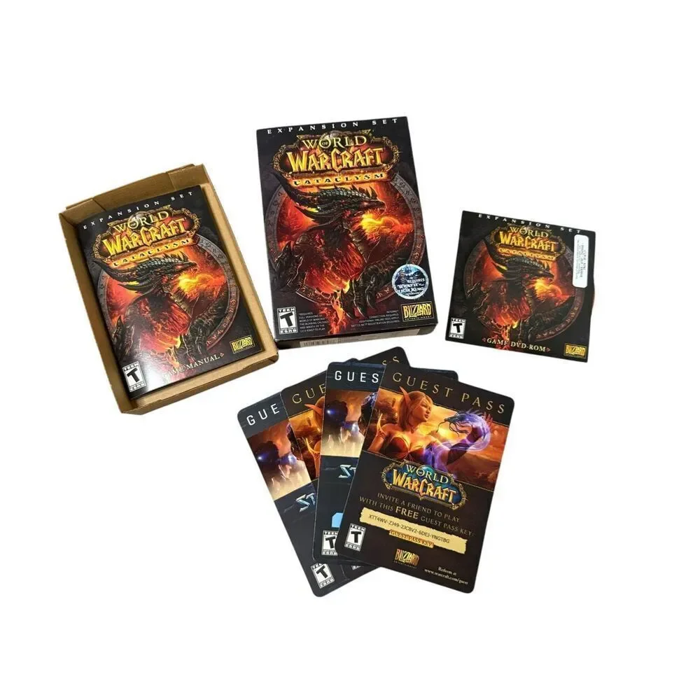 World of Warcraft: Cataclysm PC Video Game Expansion Set CIB‎ 2010